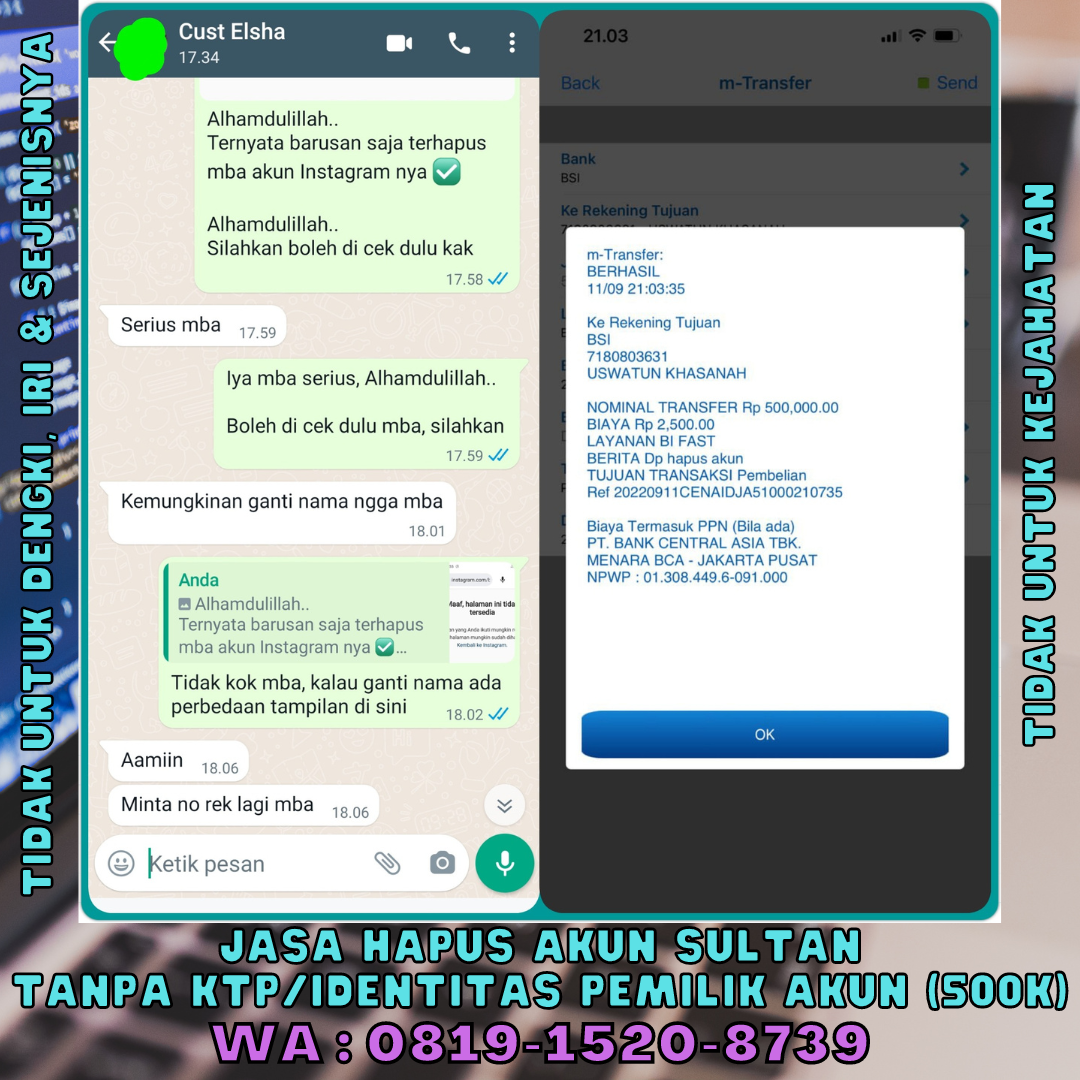 jasa hapus akun blogger tanpa ktp