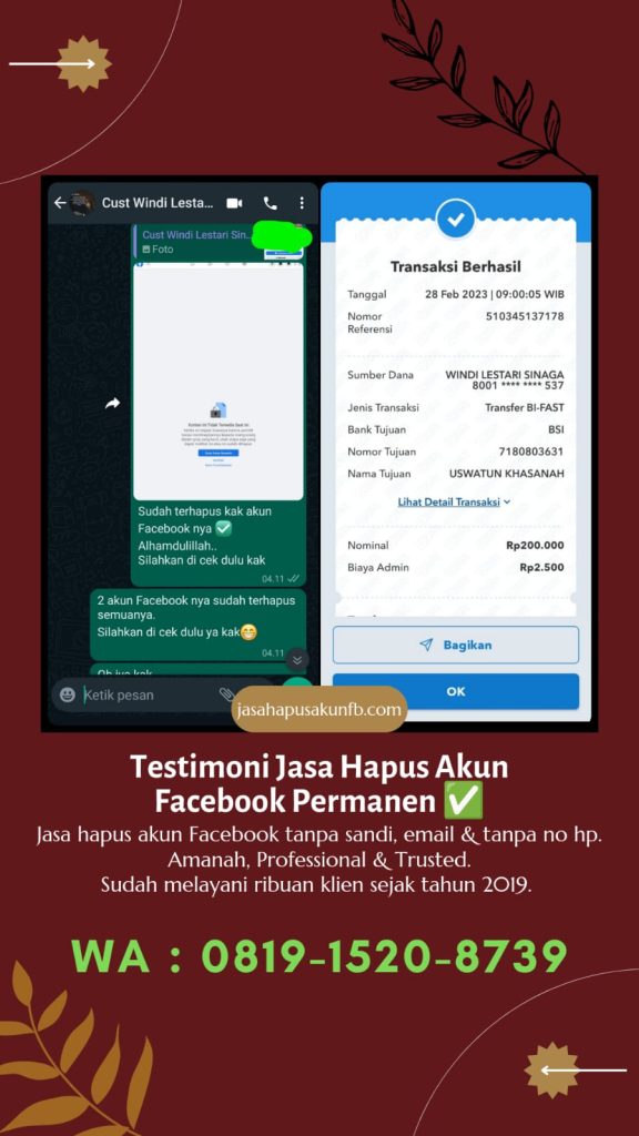 jasa hapus akun facebook 2
