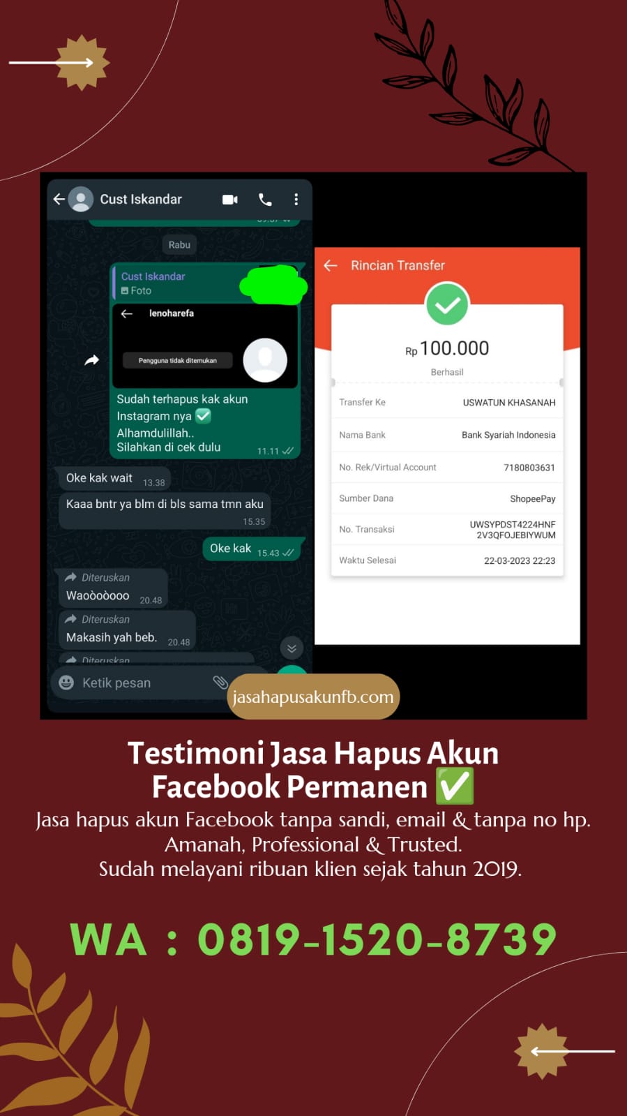 jasa hapus akun facebook 21